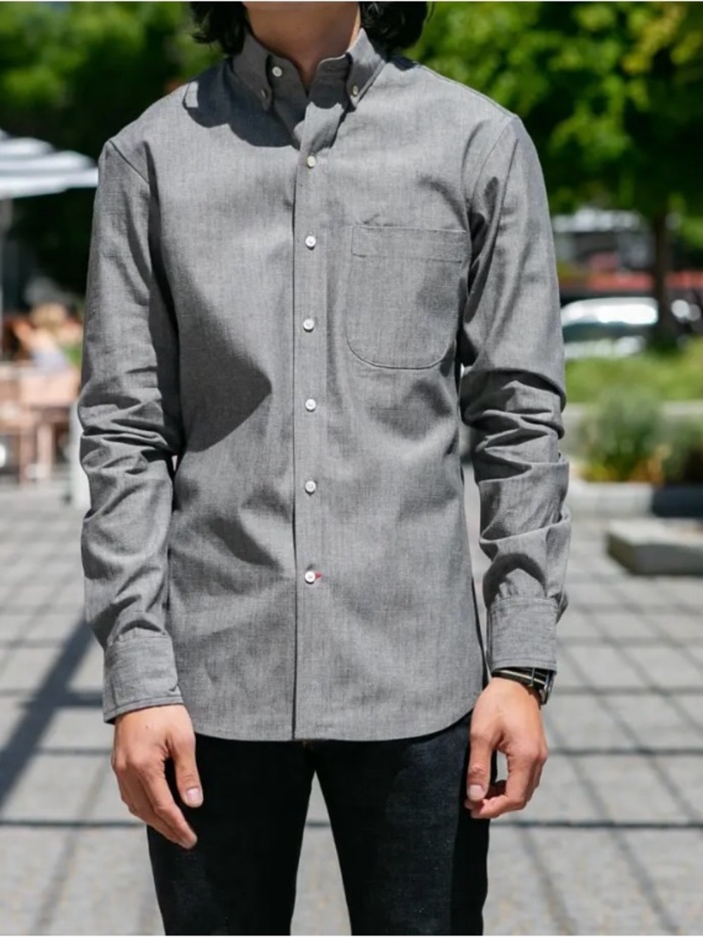 Gustin 100% cotton button down shirt